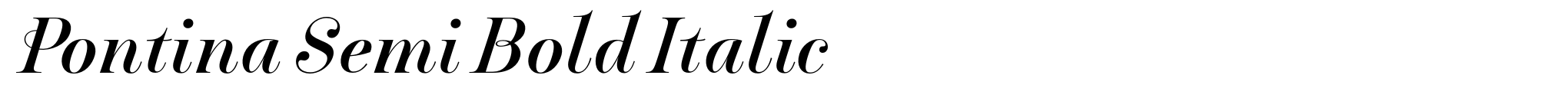 Pontina Semi Bold Italic image